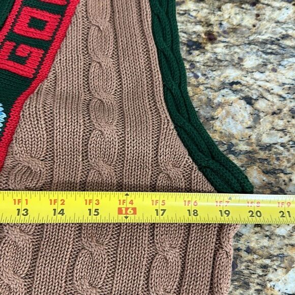 Traditional Trading Company Vintage Cotton Golf Sweater Vest Size L - Picture 4 of 5